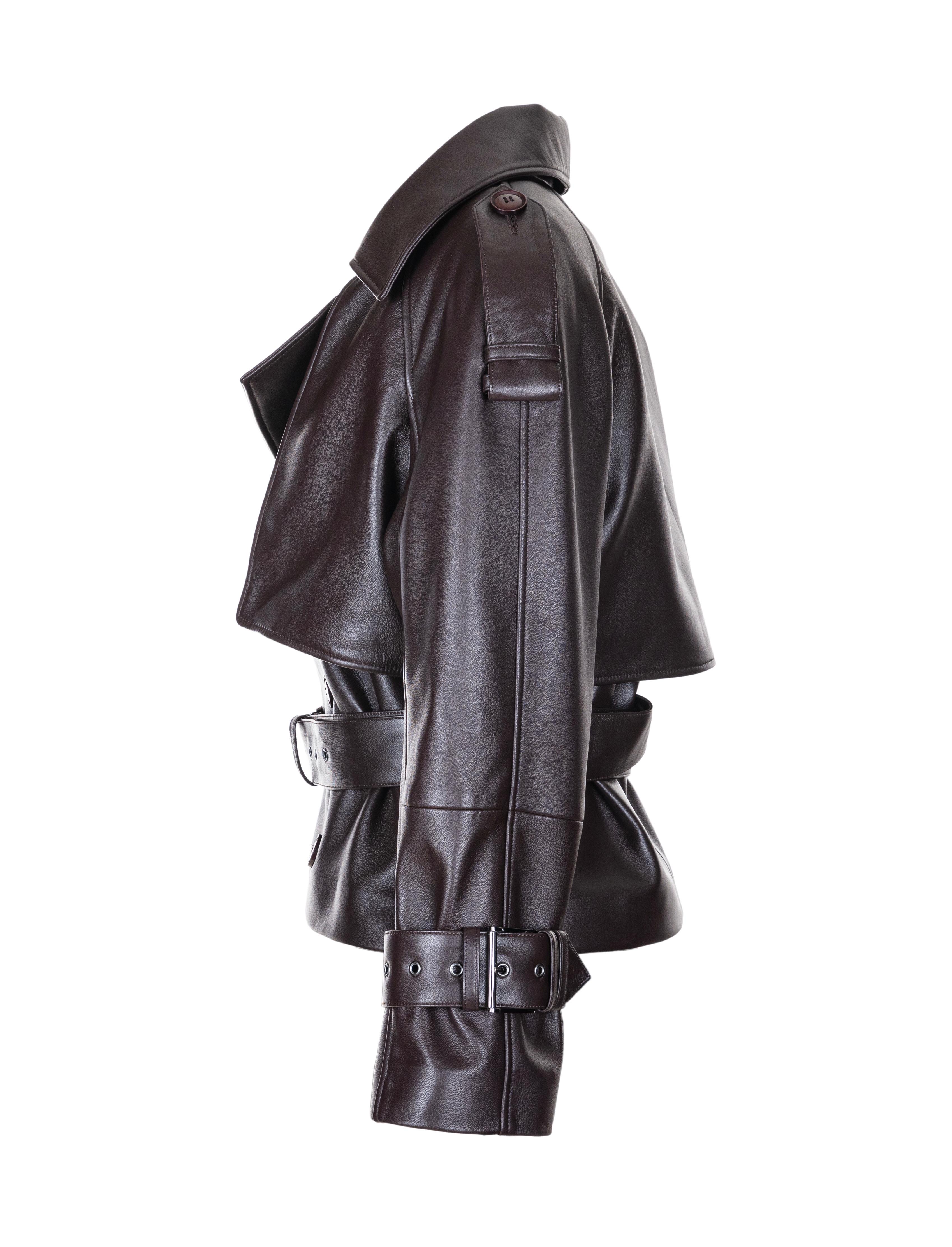 Rose Cropped Leather Jacket