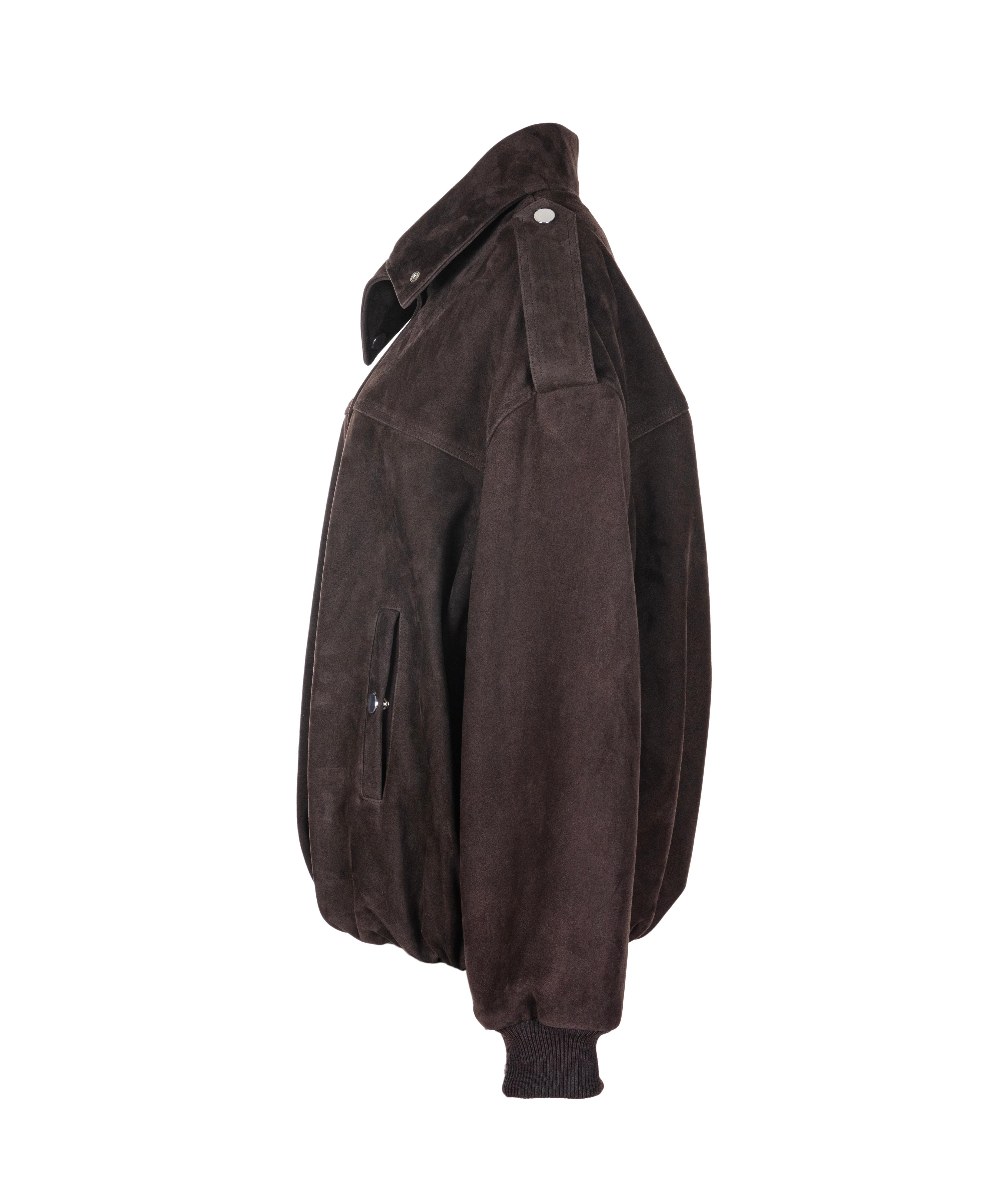 Alice Suede Leather Oversize Bomber