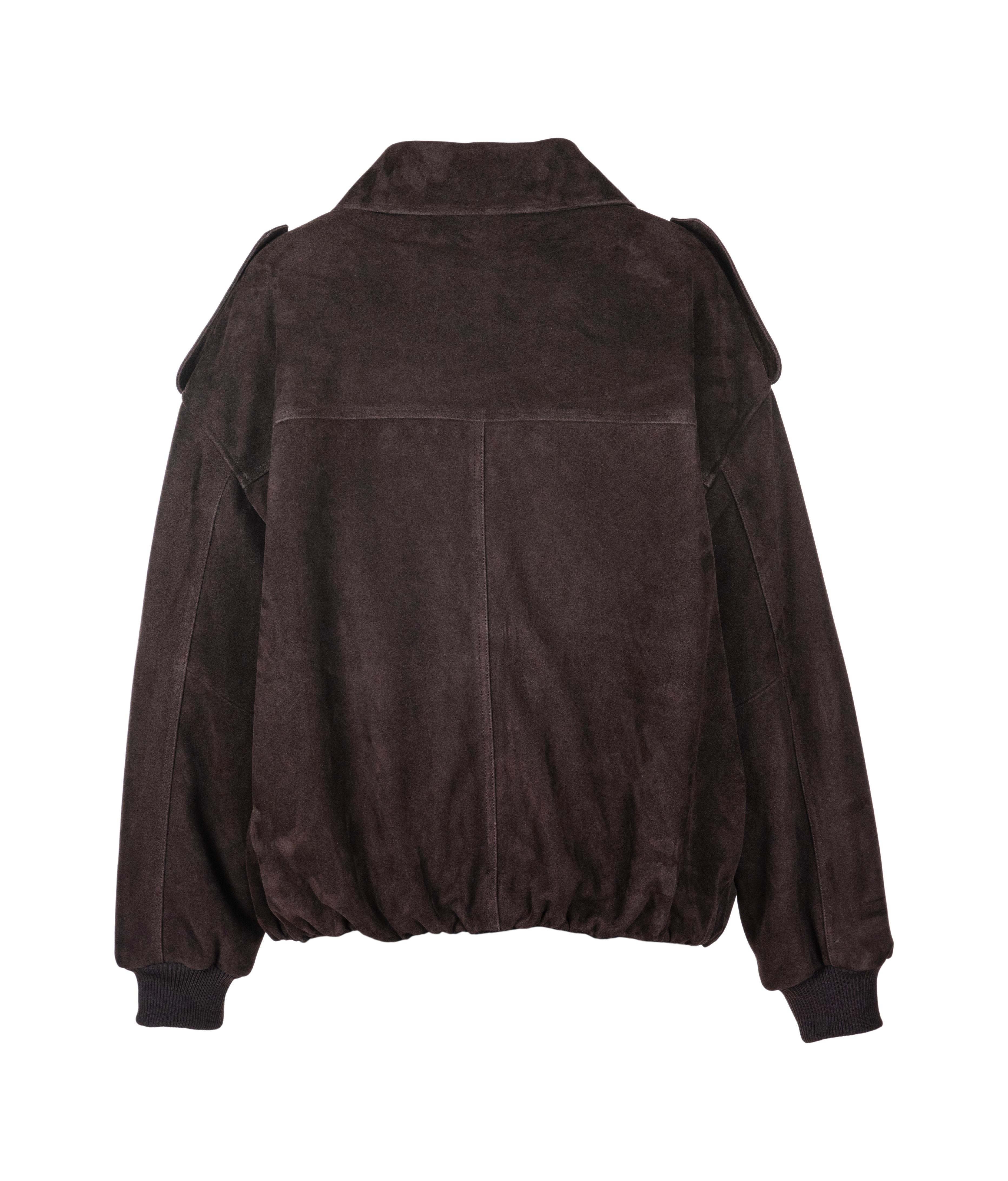 Alice Suede Leather Oversize Bomber