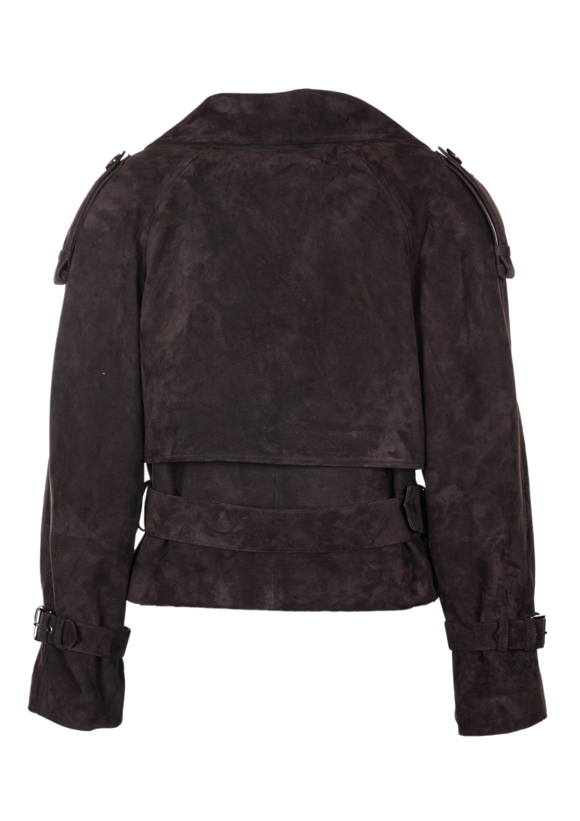 Rose Cropped Suede Jacket