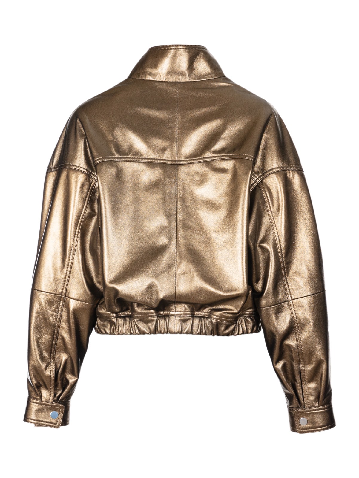 Star Cropped Leather Jacket