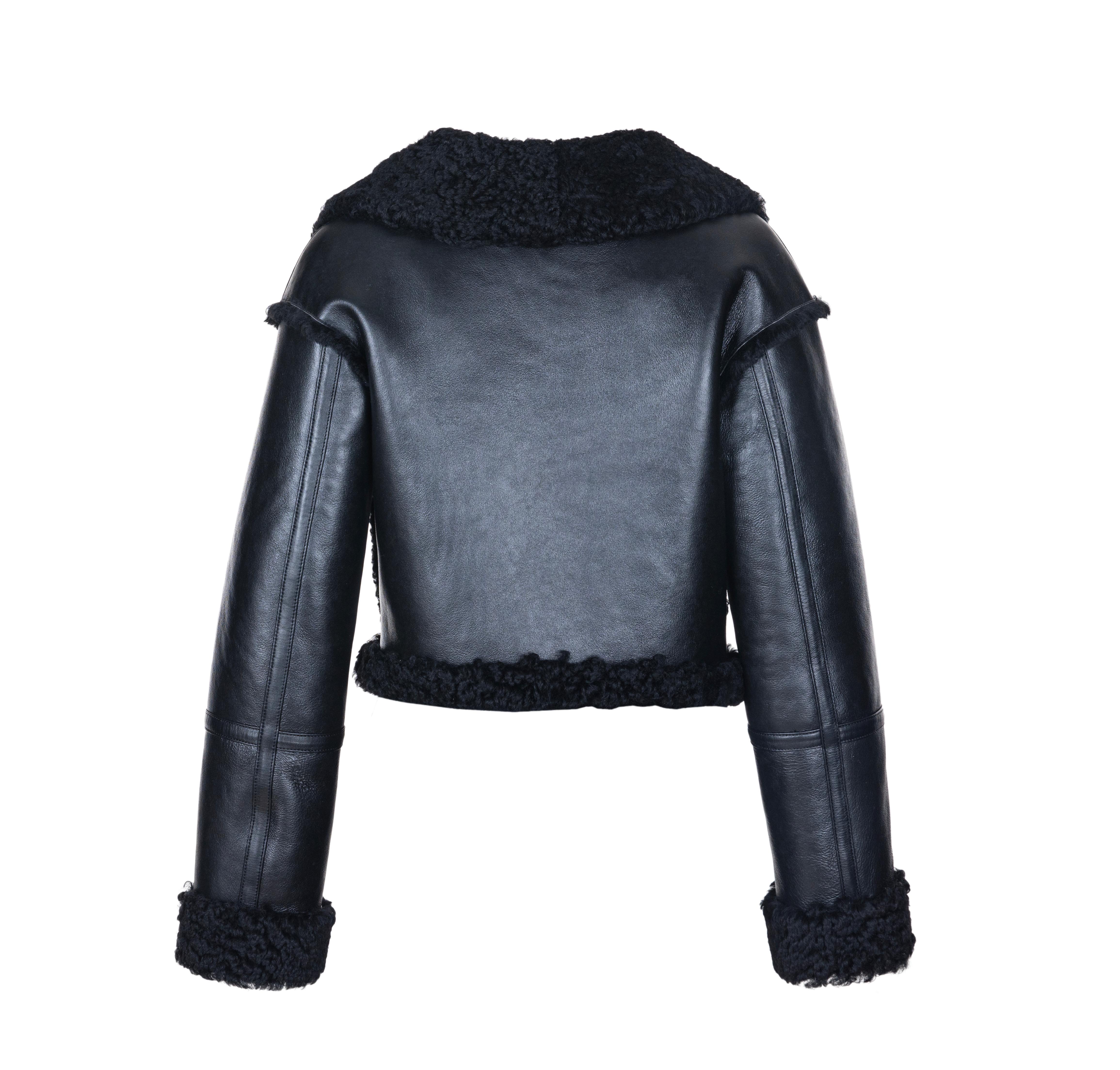Crop Shearling Kürk Ceket