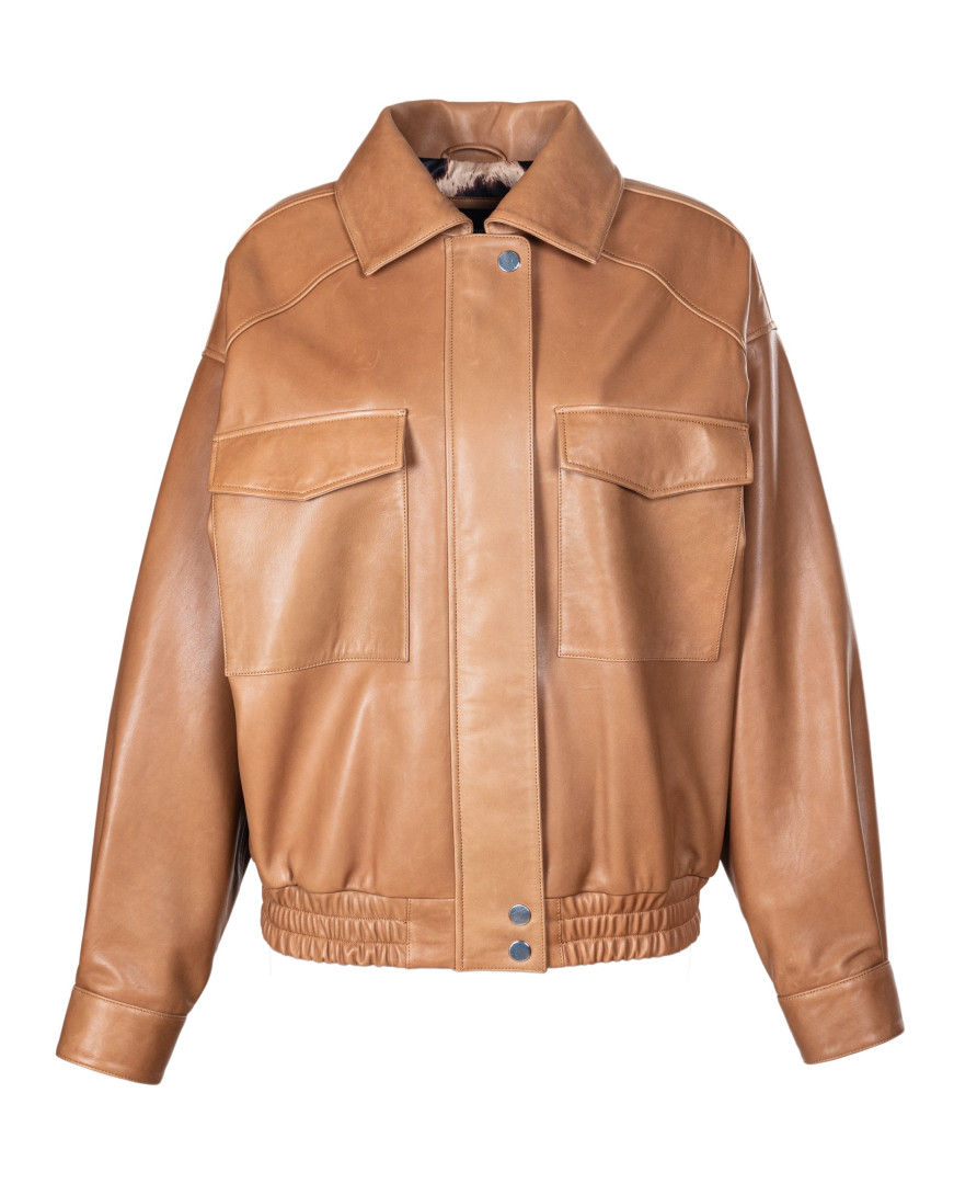Allegra Oversize Leather Jacket