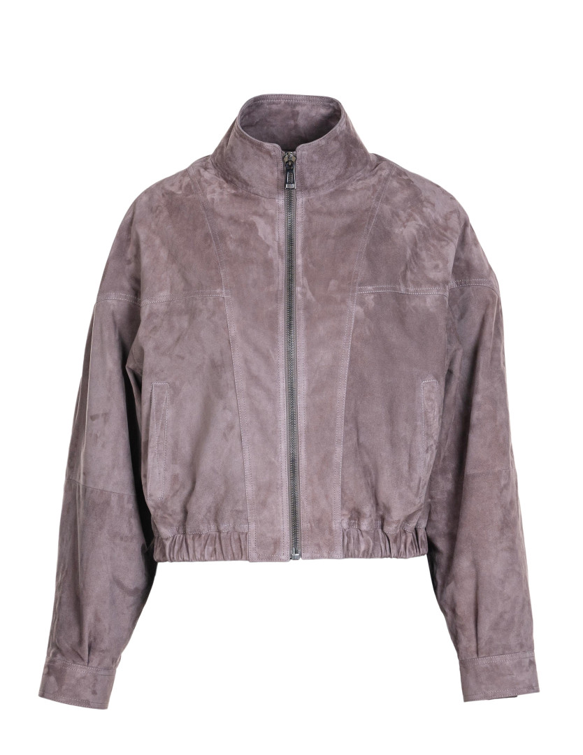Vizon Suede Bomber Jacket