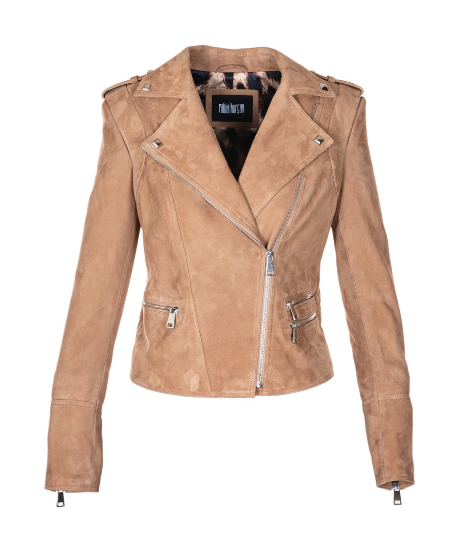 Vücuda Oturan Biker Ceket